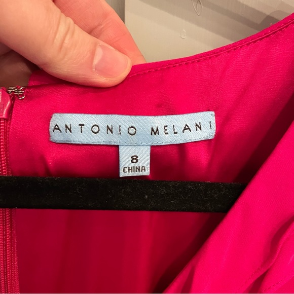 ANTONIO MELANI 100% Silk Dress Cocktail Party Size 8 - Picture 3 of 3